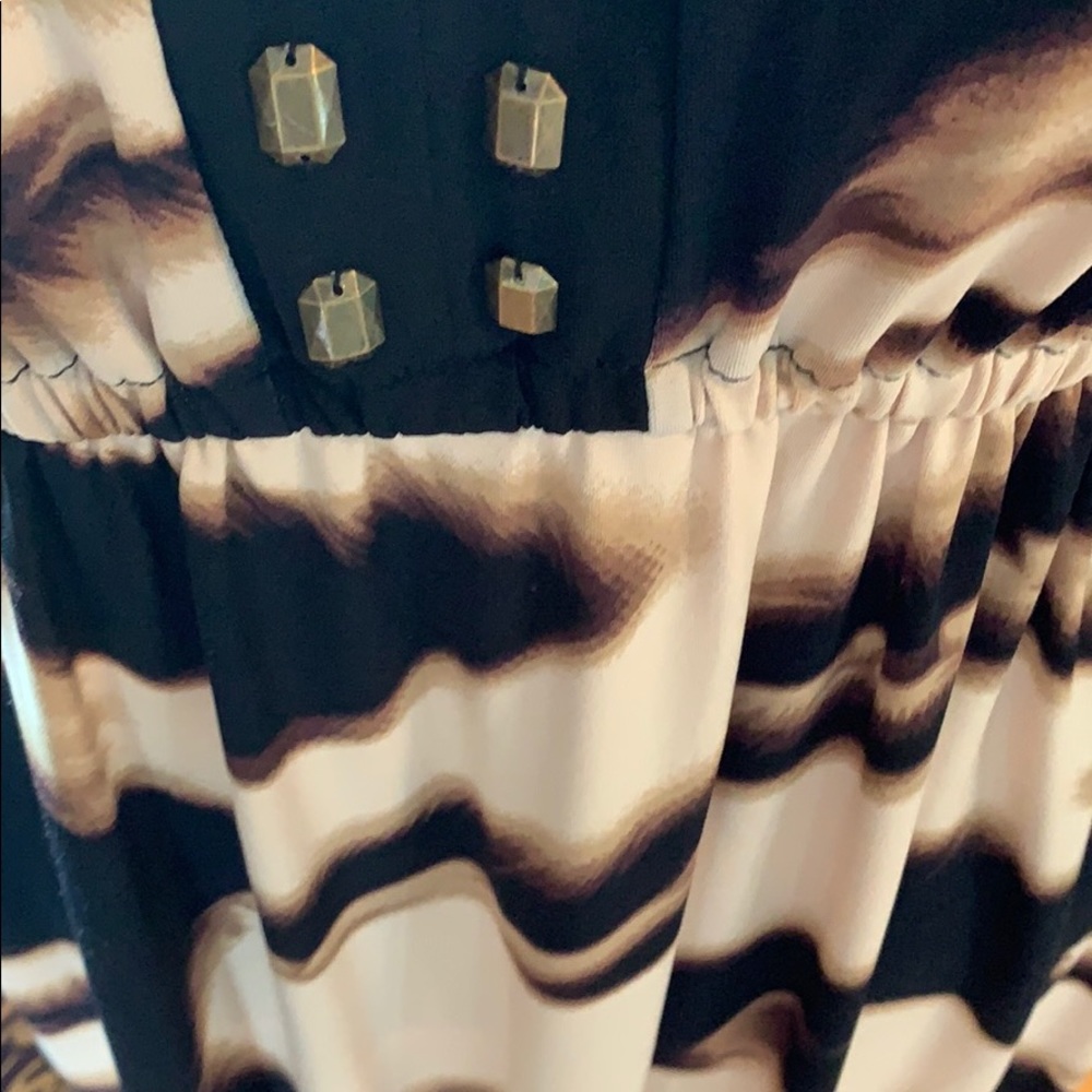 Alfani Print Dress With Embellishments Petite M - Picture 3 of 5